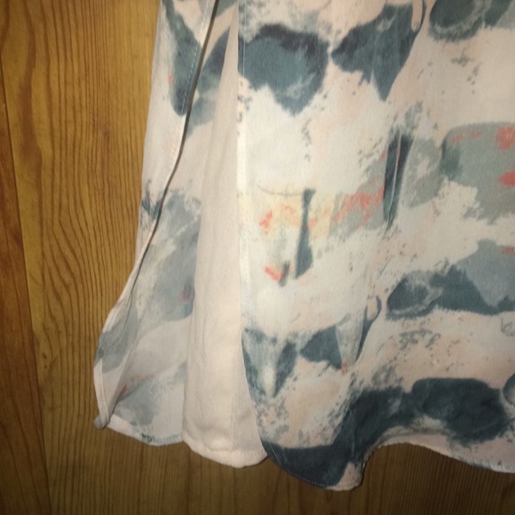 SOLD Cabi Lined Tunic Tank Teal, White, Pink, Orange, Small, Soft - Picture 3 of 4